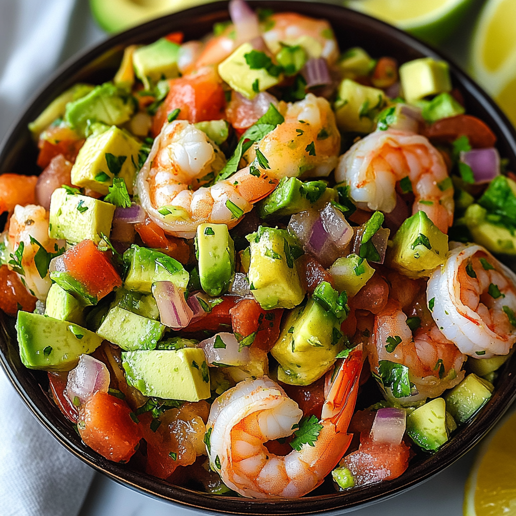 Refreshing Avocado Salsa Shrimp Salad in 30 Minutes