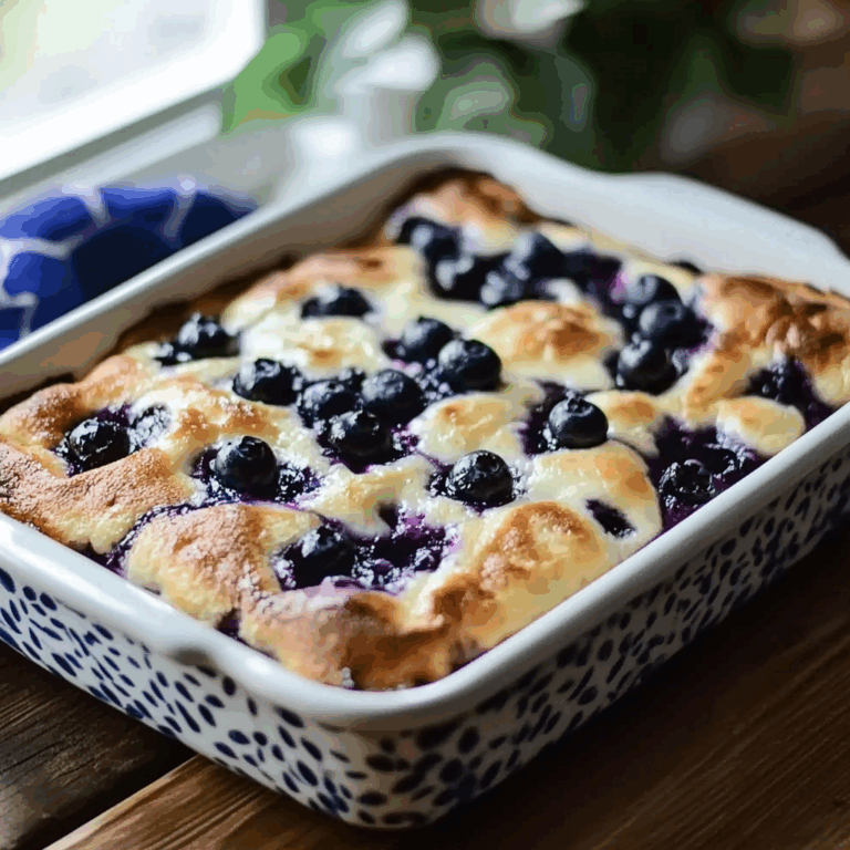 Irresistible Blueberry Buttermilk Pancake Casserole Recipe