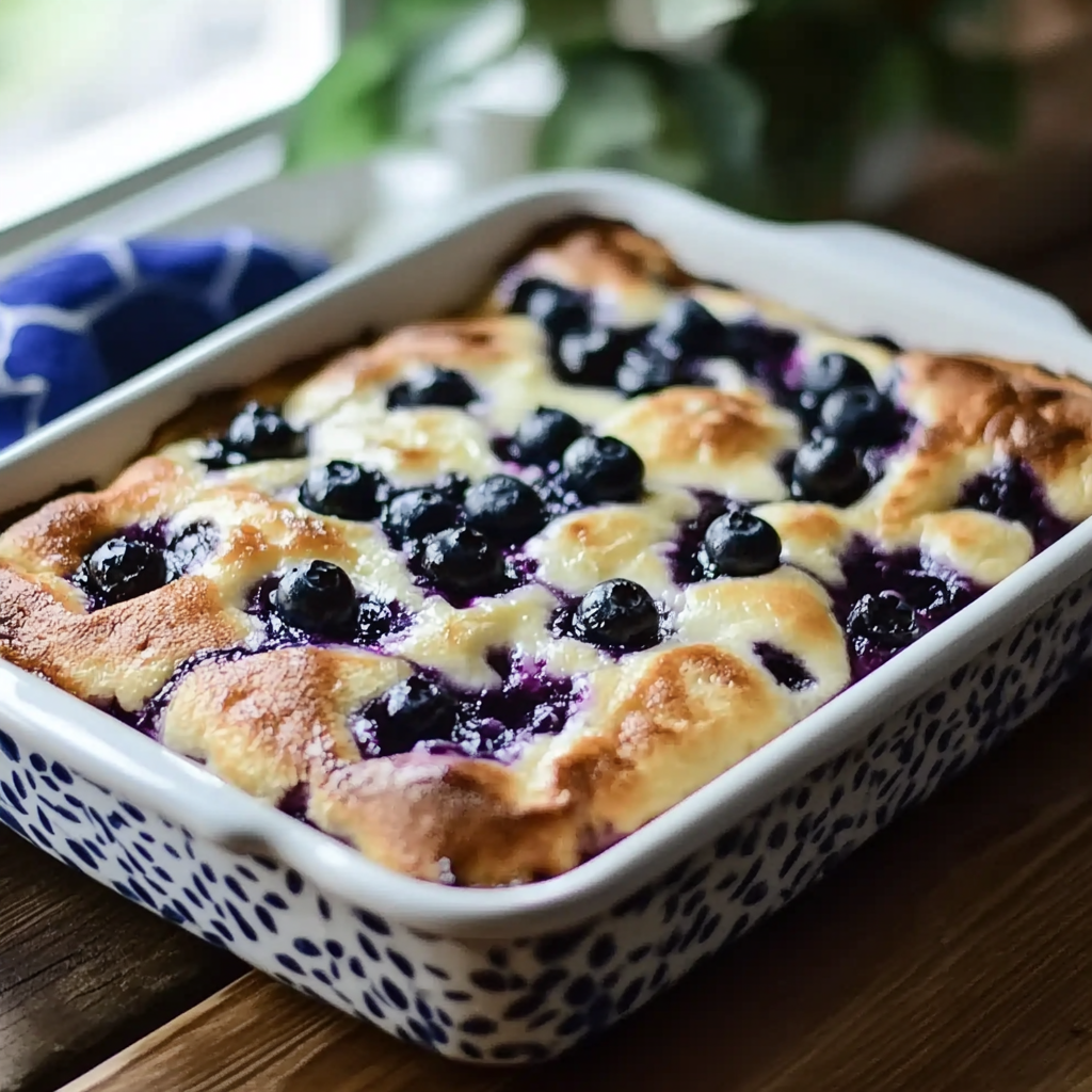 Irresistible Blueberry Buttermilk Pancake Casserole Recipe
