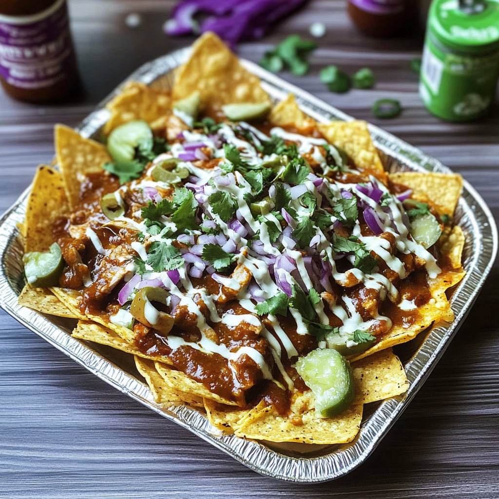 Irresistible Chicken Mole Nachos Recipe for Game Day