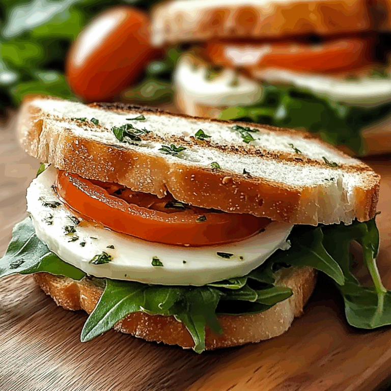 Irresistible Fresh Caprese Sandwich Recipe You’ll Love