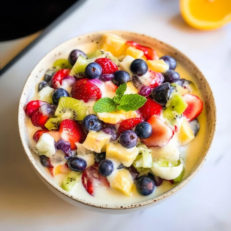 Fruit Salad with Condensed Milk