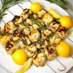 Grilled Rosemary Lemon Chicken Kabob Recipe