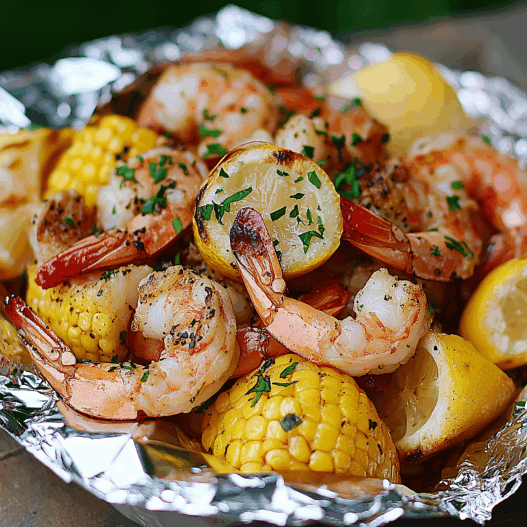 Irresistible Grilled Shrimp Boil in Foil Packets Recipe