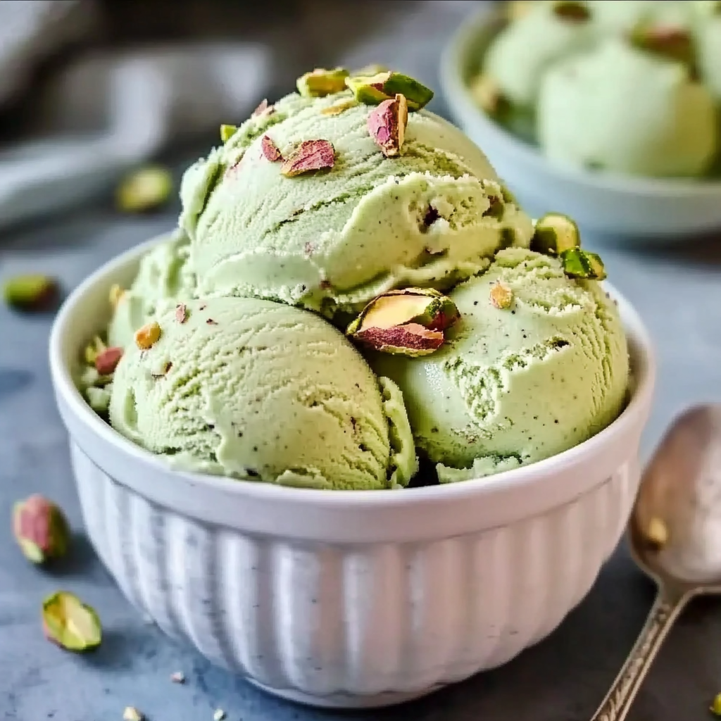 Indulge in High Protein Pistachio Ice Cream Delight