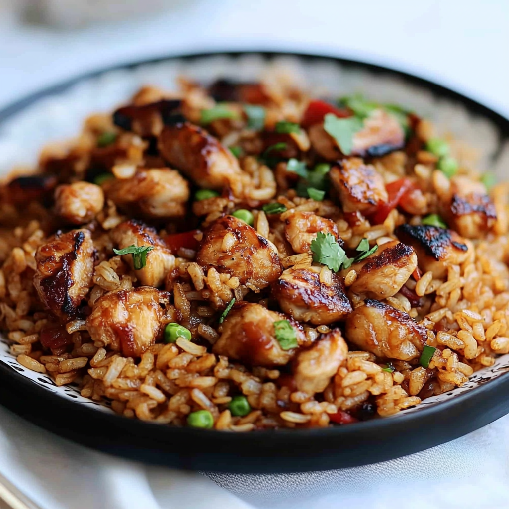 Irresistible Japanese BBQ Chicken Fried Rice Extravaganza