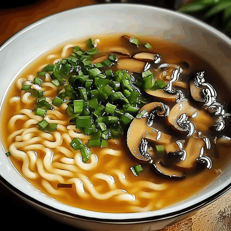 Irresistible Mushroom Ramen Soup in 30 Minutes or Less