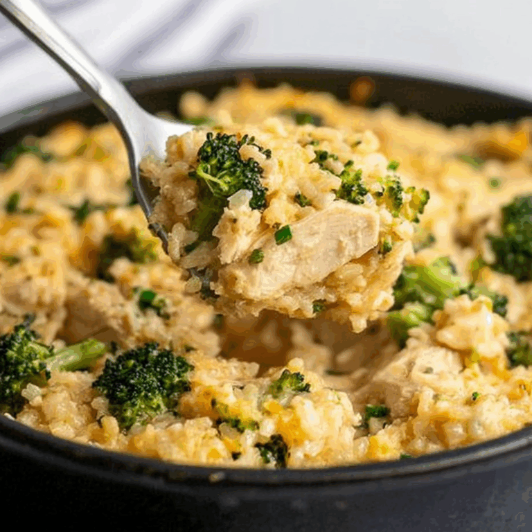 Easy One Pot Chicken Broccoli Rice Casserole Recipe