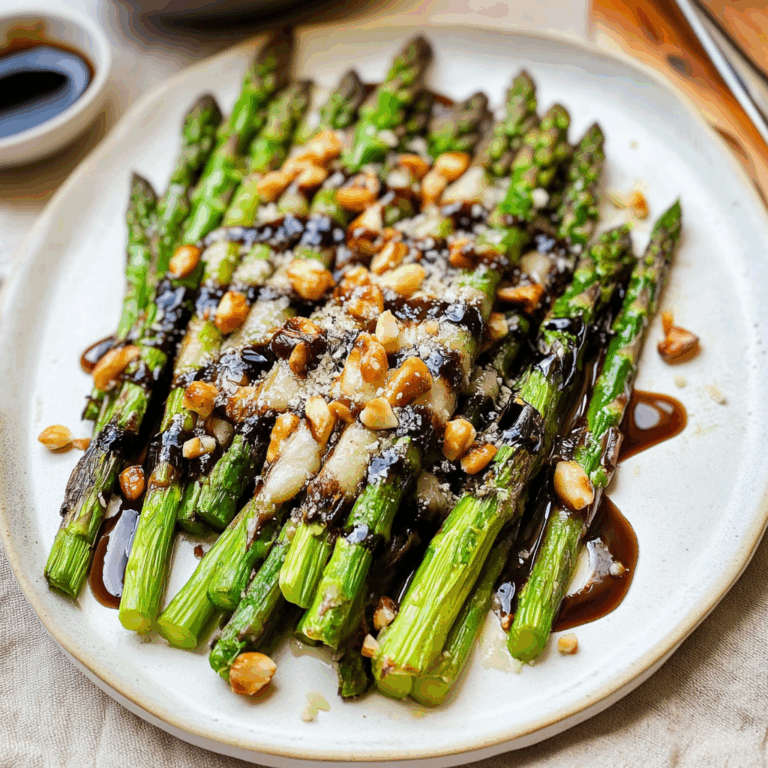 Delicious Roasted Asparagus with Parmesan & Balsamic