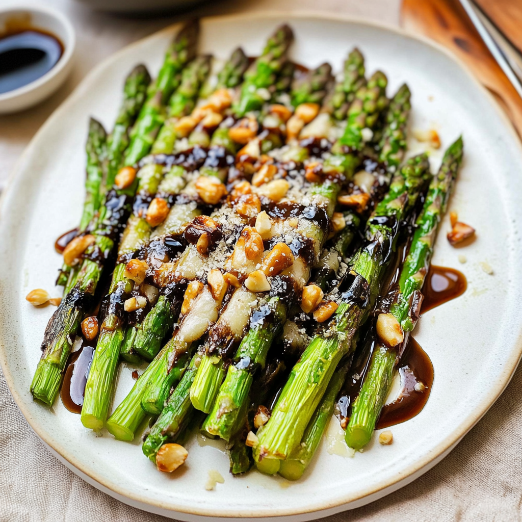Delicious Roasted Asparagus with Parmesan & Balsamic