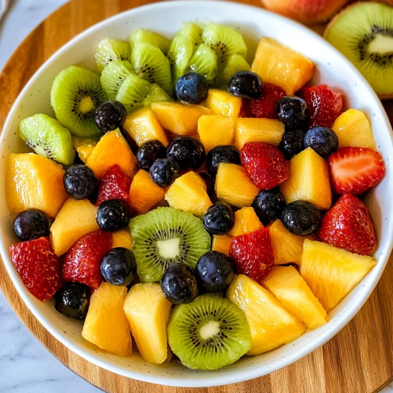 Simple Rainbow Fruit Salad
