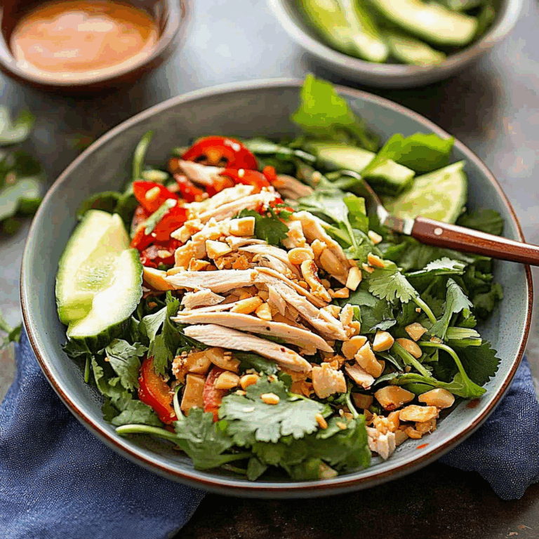 Refreshing Thai Chicken Salad Recipe for a Healthy Meal