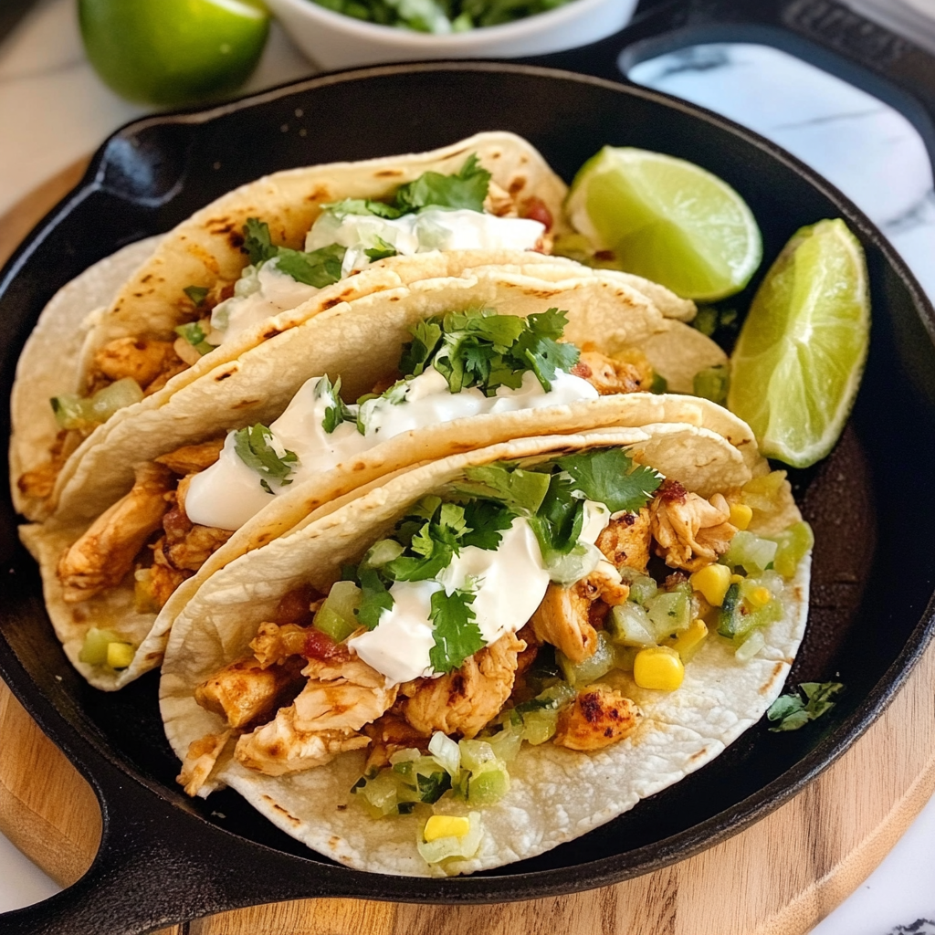 The Best Chicken Skillet Tacos: Quick and Flavorful Recipe