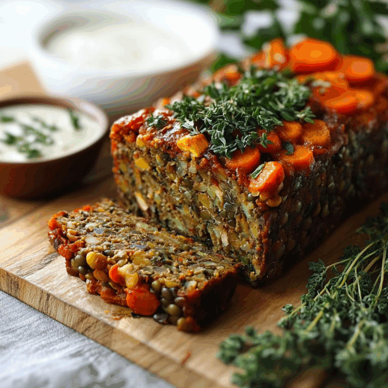 The Ultimate Vegetable Lentil Loaf: A Hearty Vegan Delight