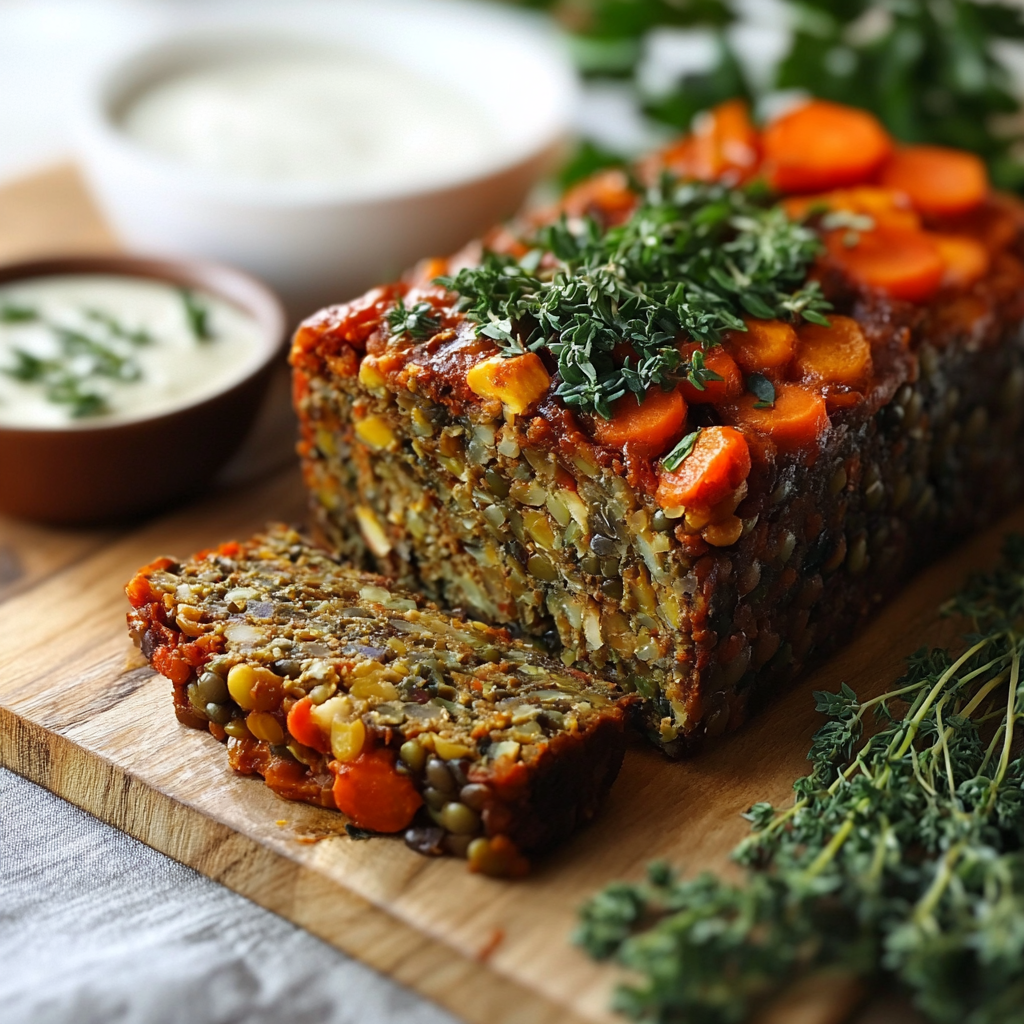 The Ultimate Vegetable Lentil Loaf: A Hearty Vegan Delight