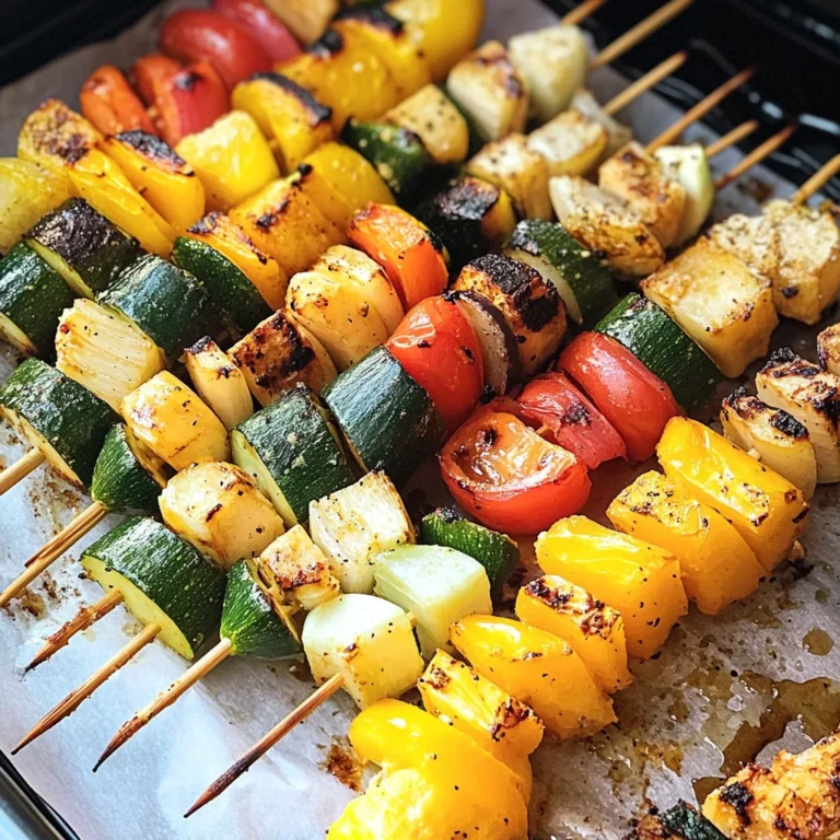 Veggie Kabobs in the Oven