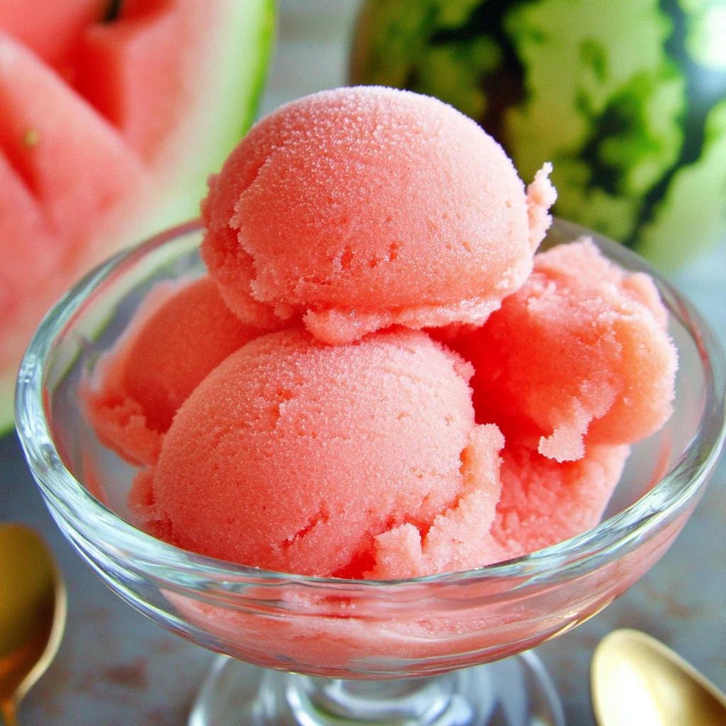 Watermelon sorbet