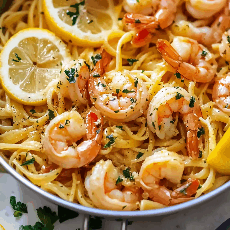Zesty One-Pan Lemon Garlic Shrimp Pasta in 20 Minutes!